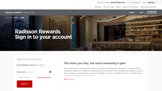 
                            2. Sign In to Your Rewards Account | Radisson Rewards