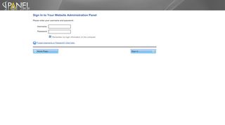 
                            3. Sign In to Your Website Administration Panel