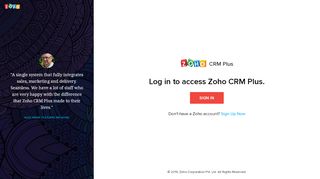 
                            4. Sign in to your Zoho CRM Plus account