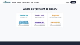 
                            1. Sign In - uBiome