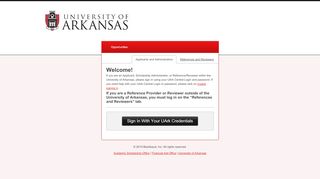 
                            4. Sign In - University of Arkansas Scholarships