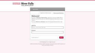 
                            8. Sign In - University of Wisconsin - River Falls