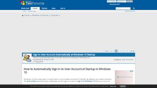 
                            7. Sign in User Account Automatically at Windows 10 Startup ...