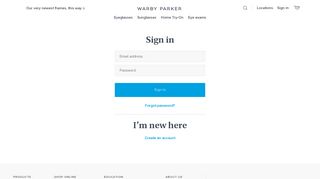 
                            5. Sign-in | Warby Parker