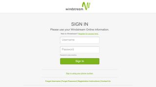 
                            8. Sign In - Windstream SSO