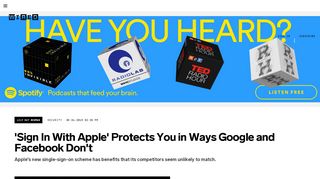 
                            6. 'Sign In With Apple' Protects You in Ways Google and Facebook Don't ...
