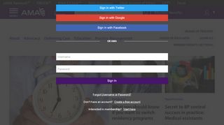 
                            8. SIGN IN WITH - login.ama-assn.org