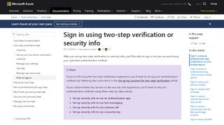 
                            3. Sign in with two-step verification or security info ...