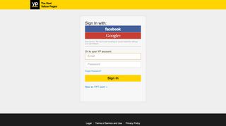 
                            3. Sign In with: - Yellowpages.com