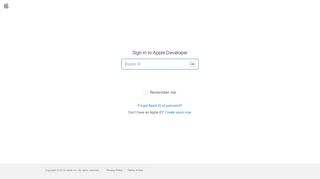 
                            9. Sign in with your Apple ID - Apple Developer