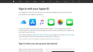 
                            11. Sign in with your Apple ID - Apple Support