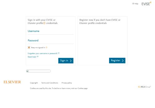 
                            4. Sign in with your EVISE or Elsevier profile A single login credential ...