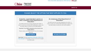 
                            1. Sign in with your SAFE Account - Ohio Department of Education