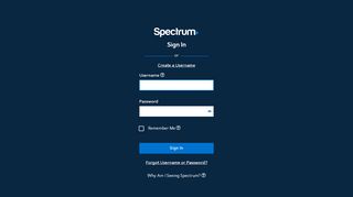 
                            5. Sign in with your Spectrum username and password.