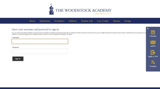 
                            8. Sign In - Woodstock Academy