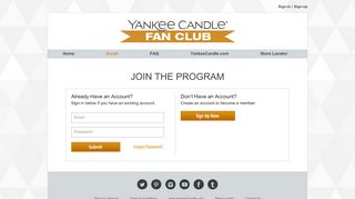 
                            9. Sign-In - Yankee Candle Fan Club