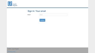 
                            7. Sign In: Your email - Lloyd's Register