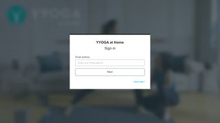 
                            3. Sign in - YYOGA at Home