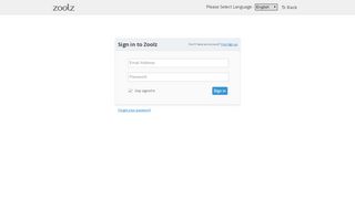 
                            2. Sign in - Zoolz Cloud Backup