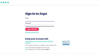 
                            5. Sign in | Zopa.com