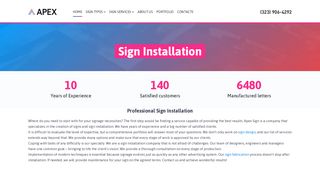 
                            9. Sign Installation Company | Apex Sign