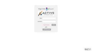 
                            8. Sign into - activeinternational.eteach.co