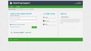 
                            5. Sign into : GlassFrog Support