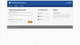 
                            3. Sign into : iHOUSEweb Support
