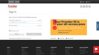 
                            4. Sign Into Your Frontier account - Frontier Communications