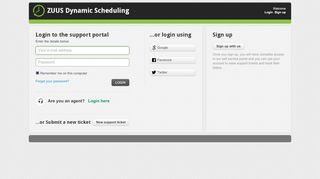
                            9. Sign into : ZUUS Dynamic Scheduling