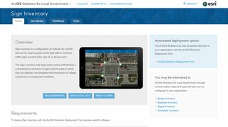 
                            8. Sign Inventory | ArcGIS Solutions for Local Government