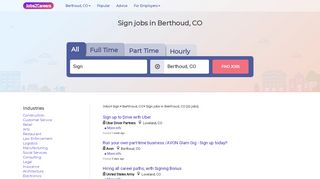 
                            1. Sign Jobs in Berthoud, CO | Jobs2Careers