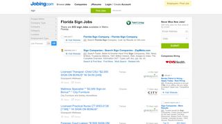 
                            5. Sign Jobs in Florida | Jobing.com