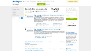 
                            7. Sign language Jobs in Colorado | Jobing.com