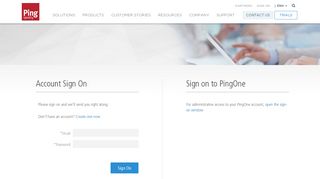 
                            2. Sign On - Ping Identity