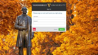
                            8. Sign On - Vanderbilt University