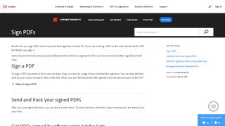 
                            3. Sign PDFs in Adobe Acrobat Reader.