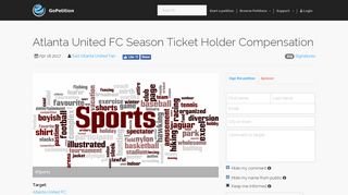 
                            5. Sign petition: Atlanta United FC Season Ticket Holder ...