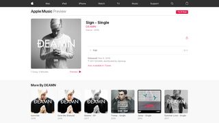 
                            9. ‎Sign - Single by DEAMN on Apple Music