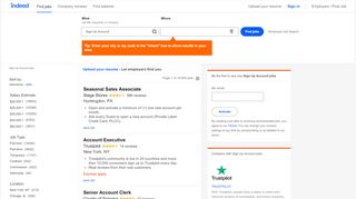 
                            6. Sign Up Account Jobs, Employment | Indeed.com