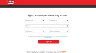 
                            5. Sign Up - Aeris