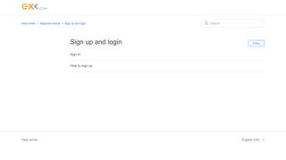 
                            4. Sign up and login – Help center