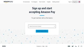 
                            10. Sign up and start - pay.amazon.co.uk