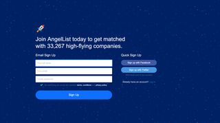 
                            2. Sign Up | AngelList