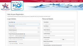 
                            3. Sign Up | Arlington Water Utilities