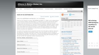 
                            2. SIGN-UP AS DISTRIBUTOR | Alliance In Motion Global, Inc.