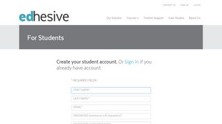 
                            4. Sign Up - Edhesive