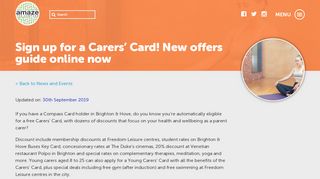 
                            2. Sign up for a Carers’ Card! New ... - compasscard.org.uk