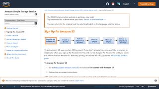 
                            5. Sign Up for Amazon S3 - Amazon Simple Storage …