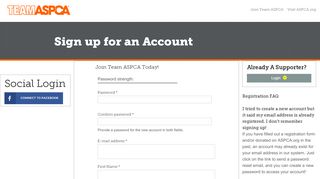 
                            4. Sign up for an Account | ASPCA